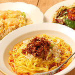 味來 - エビチャーハン、汁なし担担麺、回鍋肉