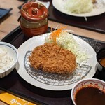 かつ雅 - ヒレかつ定食 中