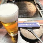 月島もんじゃ もへじ - 生ビール