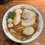 麺や而今 - 生一本黒豆（１１５０円）＋半熟味付け煮卵（１５０円）