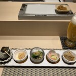 Sushi Naga - 大将のおまかせ前菜 ５種