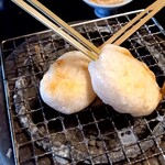 松月 - 店の名物福団子　1個に白エビ200匹！想像以上に粉率が高いむっちり食感　