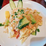 神楽坂エスニック SAPANA - カオパックン(タイのエビチャーハン)セット_¥1,200