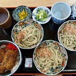 一筆啓上茶屋 そば処 - カツ丼+おろし蕎麦大盛セット❗️