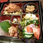 温や - 湯あがり弁当（おかずの部分<拡大>）　（2013.12.27）