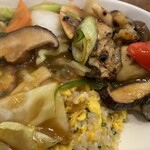 蘭華 - カキのあんかけ炒飯ＵＰ