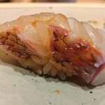 Sushiyano Taigo - 淡路島の真鯛（皮目湯引き）