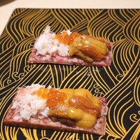 銀座 ちかみつ 六丁目 - 雲丹と蟹のユッケドック