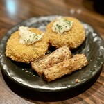 海鮮問屋 地魚屋 - 揚物/ カニクリームコロッケ・絶品長芋のサクサク揚げ