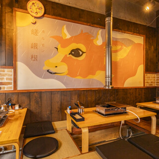 reserved for 25 people or more are also possible! A homey space to enjoy Yakiniku (Grilled meat) and drinks