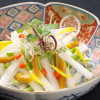 京野菜と唐墨のサラダ
