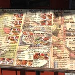 ファイヤーハウス - 入り口のメニュー