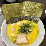 萬来亭 - 塩豚骨、麺2/3、海苔マシ、玉子マシ