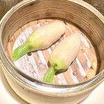菜香新館 - 大根蒸し餃子　中身は挽肉等
