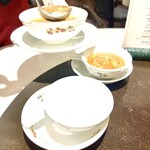 菜香新館 - フカヒレ入りスープ　全部、分けて下さいました。