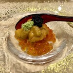 Kyoubashi Tempura To Sushi Ishii - 雲丹いくらキャビアの子丼