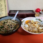 白龍 - 焼豚玉子飯とスタミナラーメン