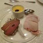 フォアグラのプリン、鴨、やんばる豚