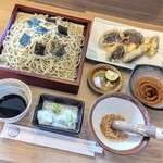 江戸そば マルノ - ざる大盛り＆原木しいたけ