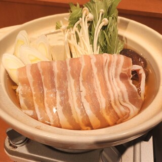 Ginza Hakobune - コース 豚肉のはりはり鍋