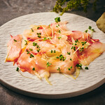 Today's fresh fish carpaccio