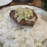 炭火焼肉ホルモンさわいし - トッピング　味付ネギ