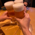 和食 ごしき - とりあえずビールで乾杯