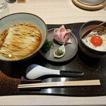 Iruka Toukyou - ポルチーニ醤油らぁ麺、トリュフを添えた濃厚卵かけご飯