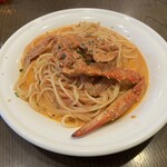 matilda - ランチ
            渡り蟹の トマトクリーム パスタ／1,600円