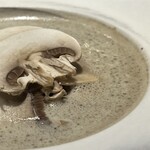 銀座 フレンチ Sublime Premium - 発酵マッシュルームスープ　温泉卵リグー　