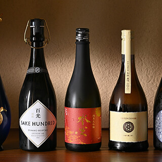 【旬の味覚と相まる】各地の日本酒とフランス中心の豊富なワイン