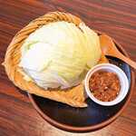 Special beef tongue miso cabbage