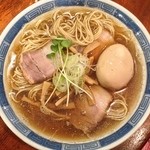 中華そば しば田 - 味玉煮干しそば（￥800）12/27/2013