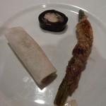 古橋亭 - 【クリスマスディナー】　フォアグラの蕪巻き、鶏の昆布巻き、アスパラの豚肉巻き