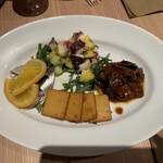 Trattoria Gatto Nero - おまかせシチリア前菜4種盛り合わせ