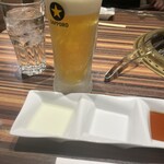 Yakiniku Heijouen - 生ビールで乾杯なり♪