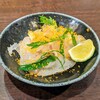 手打蕎麦 いしおか - 平目昆布〆からすみ和え