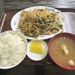 二本松バイパスドライブイン - テンメンジャン定食(ごはん大盛り)