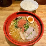 えびそば一幻 - えびみそ そのまま 太麺¥900。