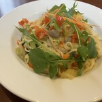 キッチン＆カフェ アルトチェーロ - 季節野菜たっぷりのペペロンチーノ