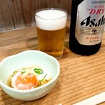 Kokkotei - お通しと瓶ビール