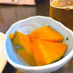 乞食 - お通しのカボチャの煮物