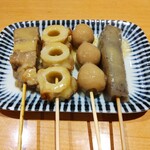 肉豆冨とレモンサワー 大衆食堂 安べゑ - どて焼き串