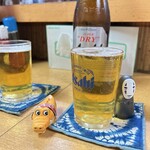 味処つくしの里 - ドリンク写真:サーバーはやめているので、瓶ビールにて☆