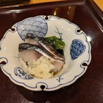 teuchisobashouchikuammasukawa - 「炙り〆鯖の酢のもの」