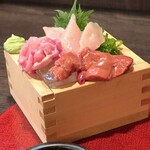 丹波地鶏のお造り３種