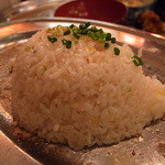 鳥番長 - いつもの鳥脂汁混ぜご飯（2013年12月26日）