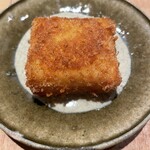 百式 - コロッケ。カニクリームとソースに蟹味噌。