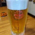 炭火焼肉たけさん亭 - オリオン生ビール 中ジョッキ 605円 ♪