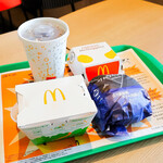 マクドナルド - 炙り醤油風ダブル肉厚ビーフ、チキンマックナゲット、サイドサラダ、コカ・コーラゼロ